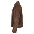 Men's Real Suede Casual Harrington Jacket Larry Brown lateral view