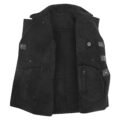 Interior view of Men’s Classic B3 Original Sheepskin Jacket Black