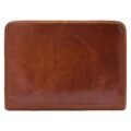 Real Leather Portfolio Ring Binder Case Muker Cognac