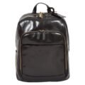 Exclusive Leather Backpack Organiser Rucksack Black