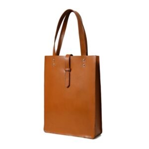 Chestnut Elegance Women’s Leather Tote Bag