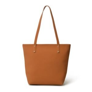 Era Vegan Women’s Leather Tote Bag Tan Brown