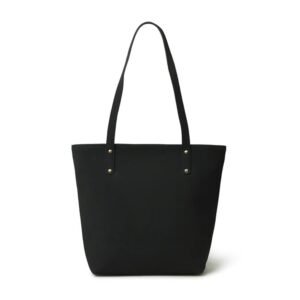 Era Vegan Women’s Leather Tote Bag Midnight Black