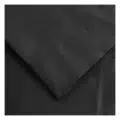 Close-up view of Trine Women’s Leather top in soft leather quality Nero Black