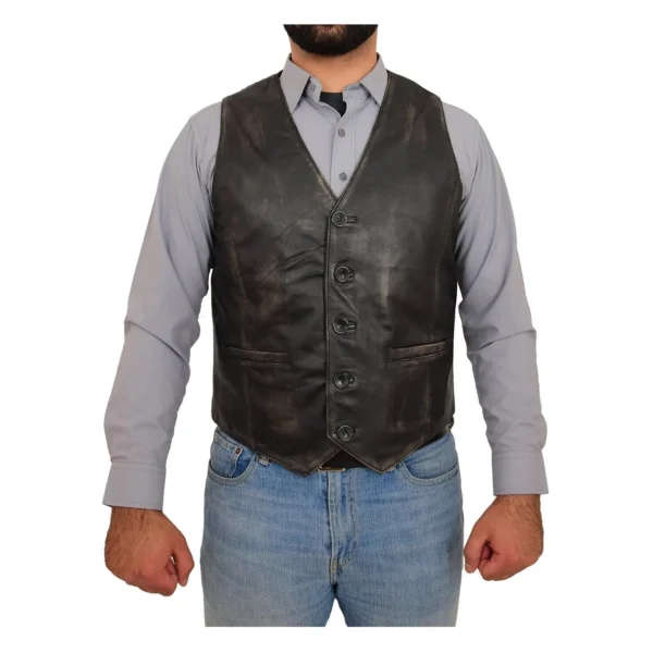 leather waistcoat