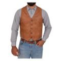 leather waistcoat