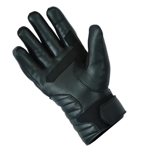 Motorcycle Leather Gloves Winter Thermal Waterproof Black