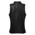 Back view of Tirsa Women’s Leather Top in silky soft leather Nero Black