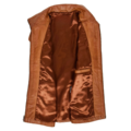 Interior view of Women's Classic Zip Fastening Leather Jacket Julia Tan