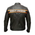 Classic Harley Davidson Motorcycle Jacket front view rear view