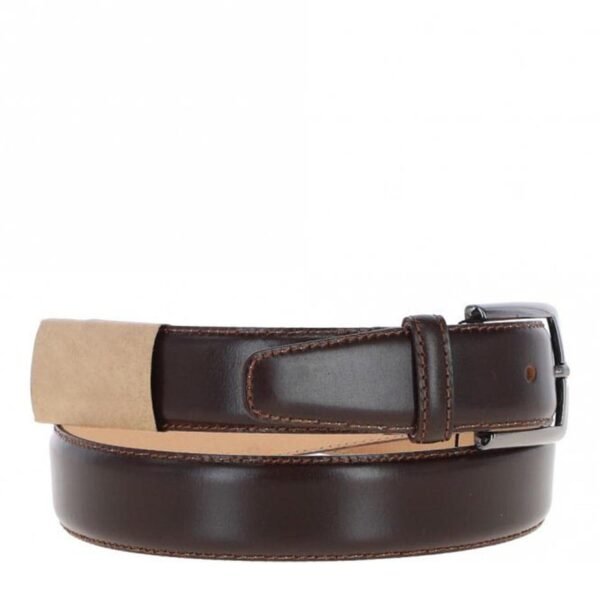 Men’s Chino Leather Belt Brown