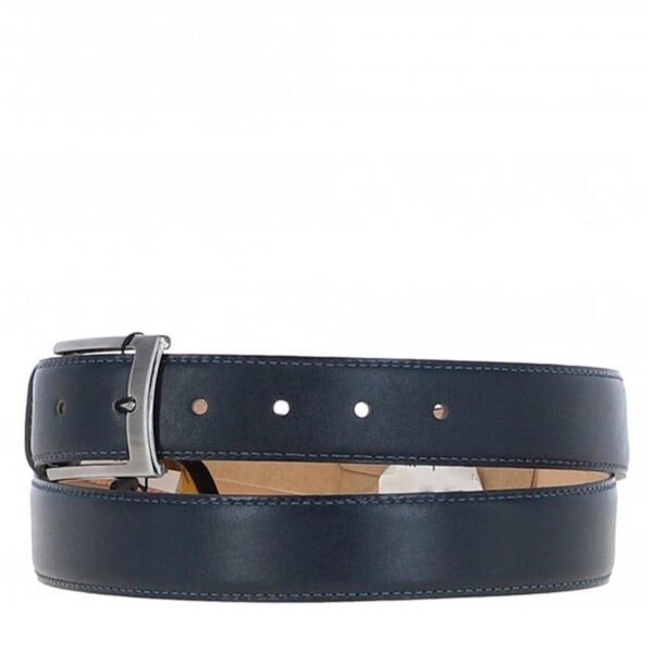 Men’s Chino Leather Belt Navy