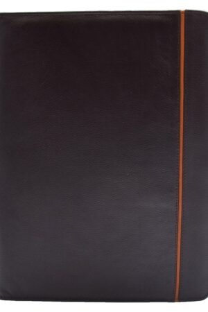 Real Leather Note Pad Portfolio Case Ebury Brown