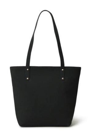 Era Vegan Women’s Leather Tote Bag Midnight Black