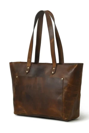 Essential Work Women’s Leather Tote Bag Brown