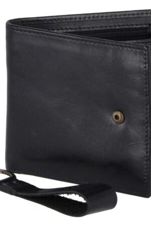 Leather Wallet and Keyring Gift Set Black