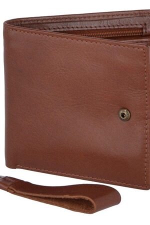 Leather Wallet and Keyring Gift Set Chestnut