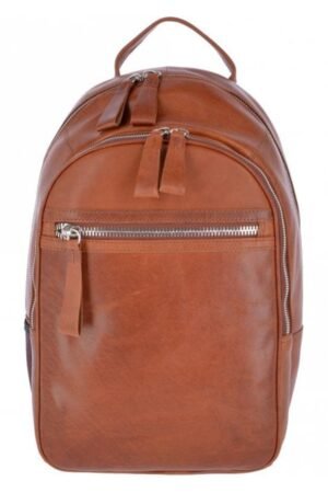 Unisex Leather Oily Hunter Backpack Tan
