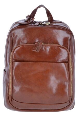 Vegetable Tanned Leather Backpack Chestnut