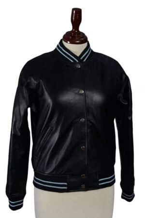 Men’s Slim-Fit Vintage Biker Half-Sleeve Genuine Leather Shirt