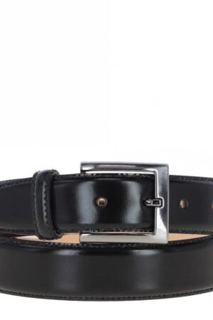 Men’s Chino Leather Belt Black - New