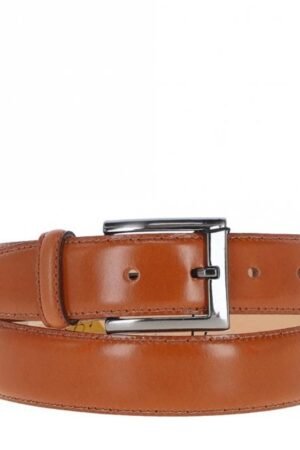 Men’s Chino Leather Belt Tan Brand New