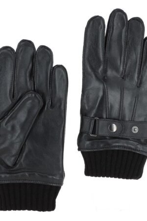 Men’s Real Leather Gloves Black