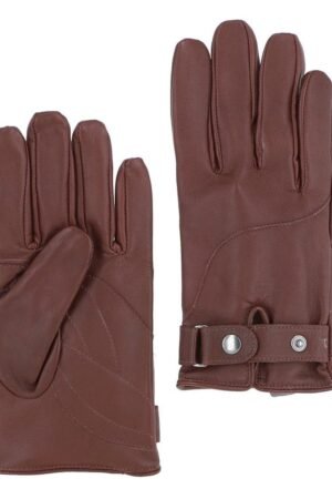 Men’s Touch Screen Friendly Leather Gloves Tan