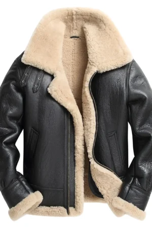 Real Sheep Skin Men’s MF7 Leather Bomber Jacket
